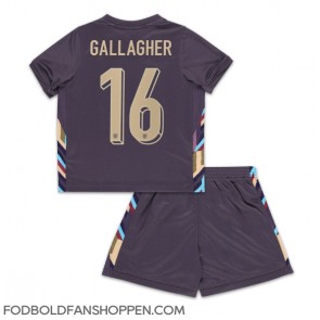 England Conor Gallagher #16 Udebanetrøje Børn EM 2024 Kortærmet (+ Korte bukser)